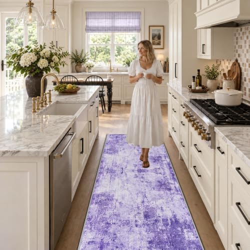 RELEANY Washable Runner 2'x6' Abstract Area Rug - Image 3