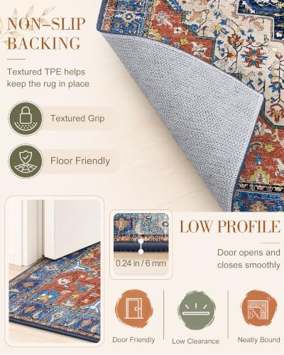 OLANLY 2x8 Washable Runner Rug, Soft Non Slip Carpet - Image 7