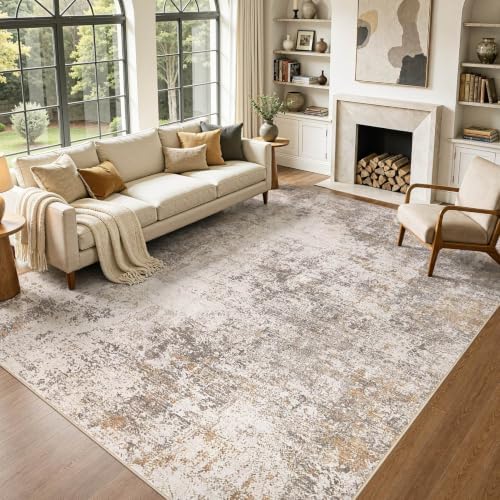 10x14 Area Rugs Living Room Abstract Washable Rug by JessibouAreaRug