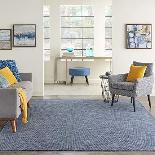 Nourison Home Positano Navy Blue 8' x Round Area Rug by NourisonHome
