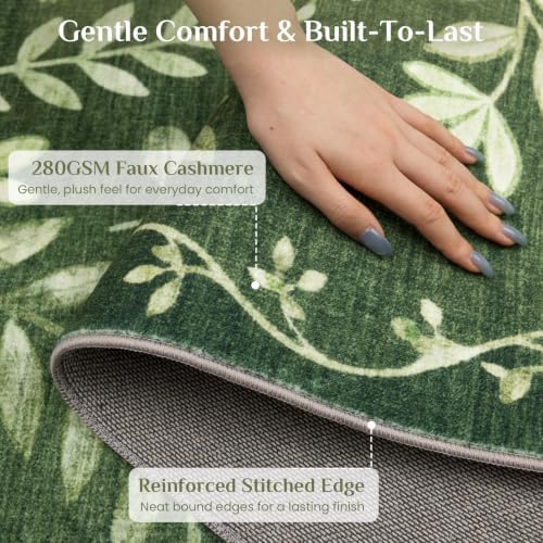 JOLLYVOGUE Floral Area Rug 6x9, Washable Rug - Image 5