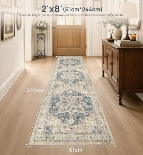 Tortania Area Rug 2x8 Runner Rugs - Image 2