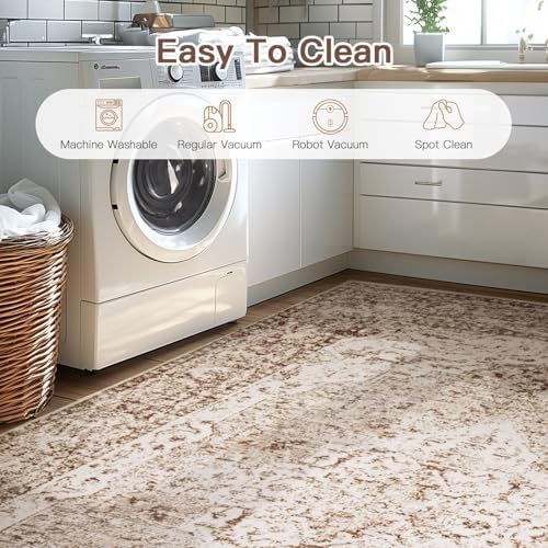Lofus 2x8 Runner Rug for Hallways, Washable Kitchen Rugs, Non-Slip Rugs for - Image 5