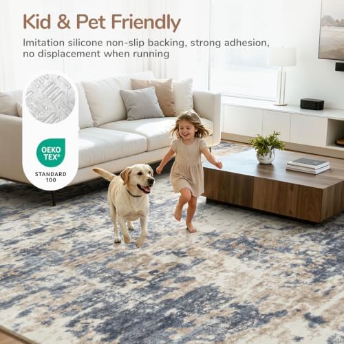 Lessymo Washable 8x10 Soft Area Rugs - Image 4