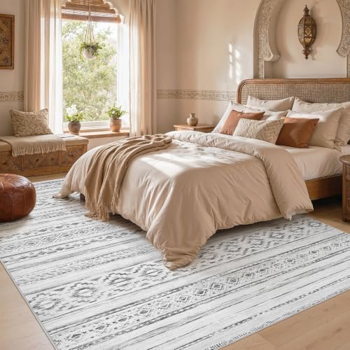 cotiled Boho 8x10 Area Rugs for Living Room: Large Moroccan Washable Rug - Image 6