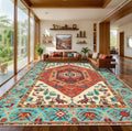SERISSA 10x12 Washable Non Slip Boho Area Rug by SERISSAHomeDecorCollection