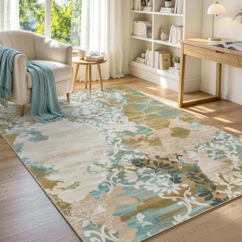 5x7 Washable Non-Slip Area Rug for Living Room - Image 7