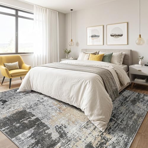 LOONGRUG 8x10 Area Rugs Washable Large Neutral Modern Living Room Rug - Image 4