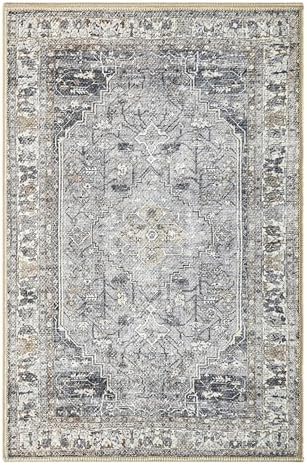 Keen Home Design Vintage Washable Entryway Rug, Non-Slip Low Pile - Image 3
