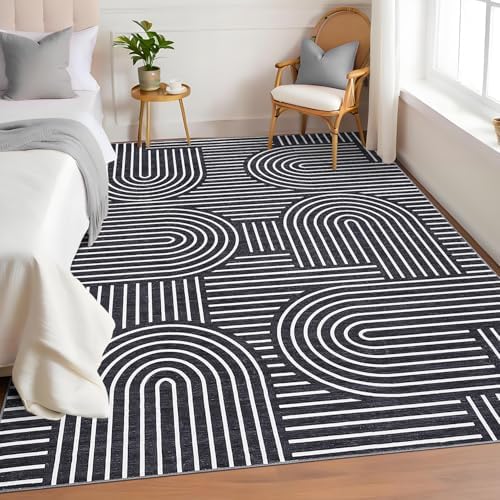 ROYHOME Modern Washable Rug 4x6 Area Rugs - Image 3