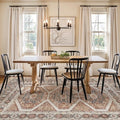 6x9 Area Rug Washable Vintage: Non Slip Living Room Carpet Brick by Ksrau
