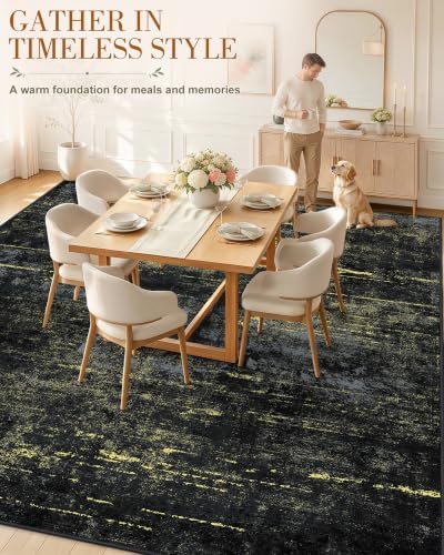 OLANLY 9x12 Washable Area Rug, Soft Non Slip Carpet - Image 3