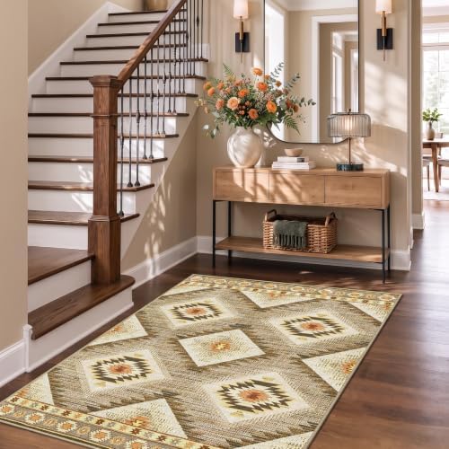 BESTSWEETIE Area Rug 3x5 Machine Washable Non-Slip Low Pile Print Pattern - Image 6
