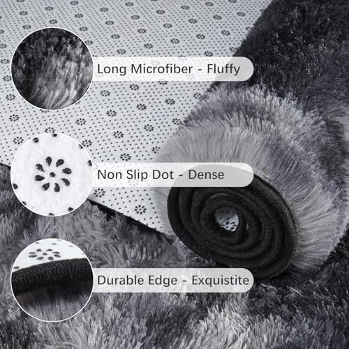 Chicrug Soft Runner Rugs for Bedroom Living Room Plush Fluffy Rug 2x4 - Image 7