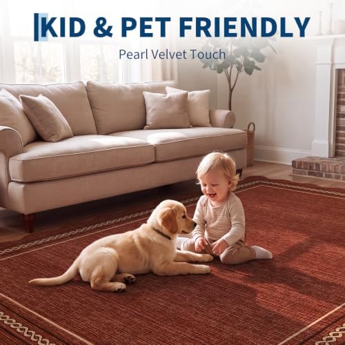 GarveeHome Scalloped Washable 8x10 Area Rugs - Image 5