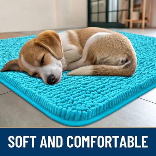 Smiry Dog Door Mat for Muddy Paws 48x30, Absorbs Moisture and Dirt Doormat - Image 2