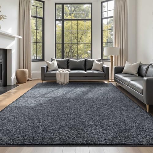 5x7 Grey Area Rug Non-Slip Washable Soft Thin - Image 2