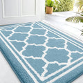 Buganda Indoor Door Mat, Dirt Resistant Doormat, Lake Blue by Buganda