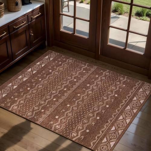 SERISSA 2x3 Washable Non-Slip Boho Area Rugs by SERISSAHomeDecorCollection