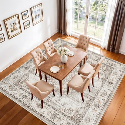 10x10 Square Area Rug: 10ft Square Washable Living Room Rugs Ultra Thin Soft - Image 3