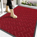 OLANLY Front Door Mat Outside 59x34, All-Season Absorbent Rubber Doormat by OLANLY