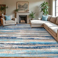 Lansny Washable Abstract 9x12 Area Rug by lansny