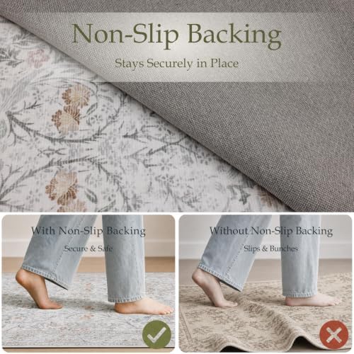 JOLLYVOGUE 8x10 Area Rugs for Living Room, Washable Rug - Image 4