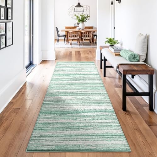 Chicrug 2x6 Green Washable Runner Rug by ChicrugHomeDecor