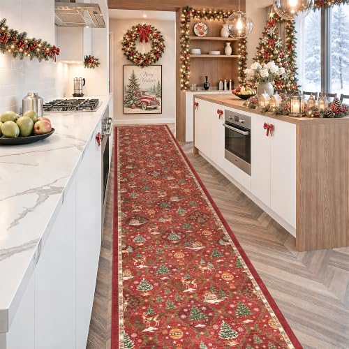 Christmas 2x12 Runner Rugs for Hallway - Image 5