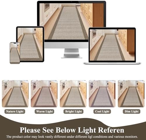 Ileading Hallway Runner Rug 2.6x10 ft, Washable Indoor Brown Entryway Carpet - Image 6
