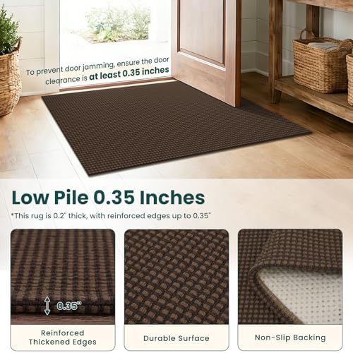 KOZYFLY 3x6 Washable Runner Rug, Non Slip Wide Runners - Image 4