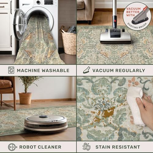 Hazo Haus Boho Long Bathroom Runner Rug 2x6 - Image 5