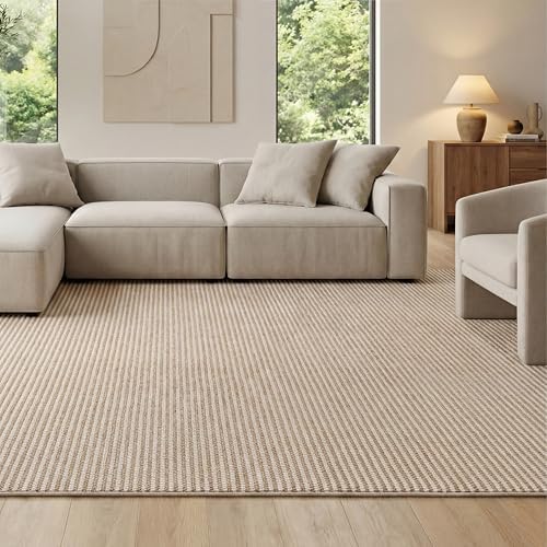 Bedsure 9x12 Faux Wool Area Rug by BEDSURE