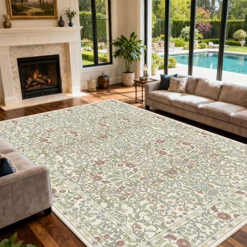 9x12 Washable Area Rugs for Living Room Soft Carpet - Image 4