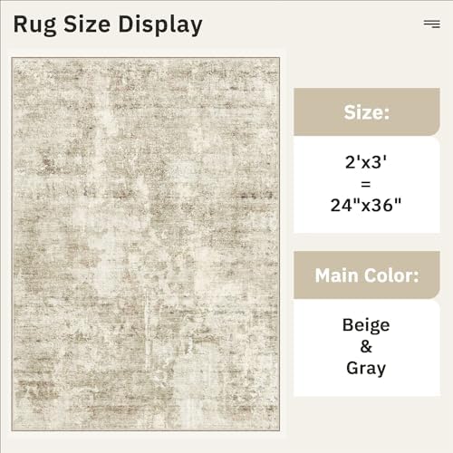 Soalmost 2x3 Abstract Washable Rugs - Image 5