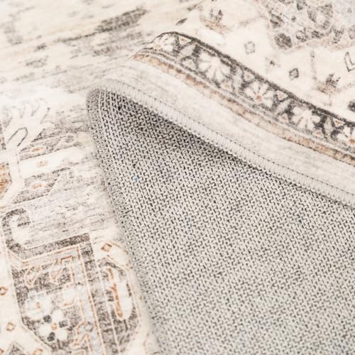 Washable Hallway Runner Rugs 3x8: Soft Ultra Thin Low Pile Carpet Machine - Image 6