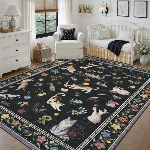 DCX Washable 6x9 Cat Rug for Living Room - Image 4