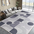 Soft Modern Geometric Abstract Machine Washable Large 9x12 Area Rug by QDUIDU