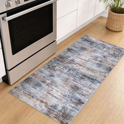 IOHOUZE Abstract Runner Rug 2x5 Ft Washable Runners - Image 3