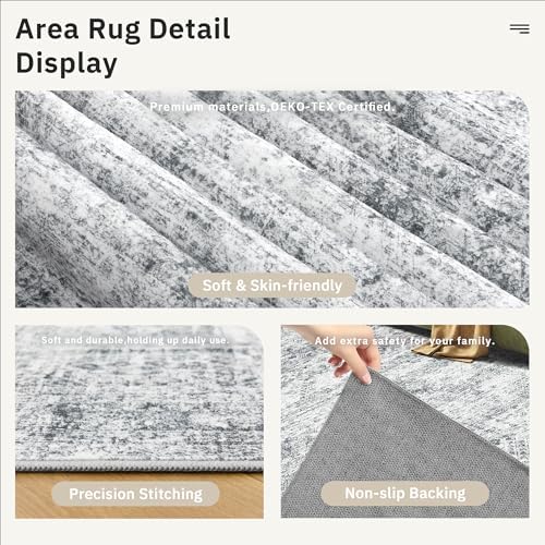Soalmost Washable Hallway Runner Rug 3x20 Kitchen Entry Rugs Non-Slip - Image 6