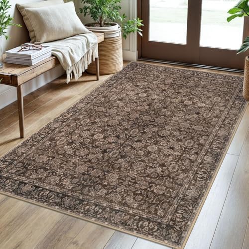 SIILOOM 3x5 Washable Area Rug Non Slip Door Mat Indoor by SiiloomRug