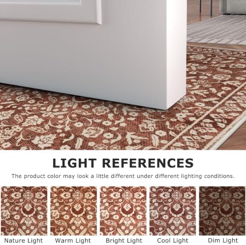 Washable Vintage 2x6 Runner Rug Non Slip Runners - Image 4