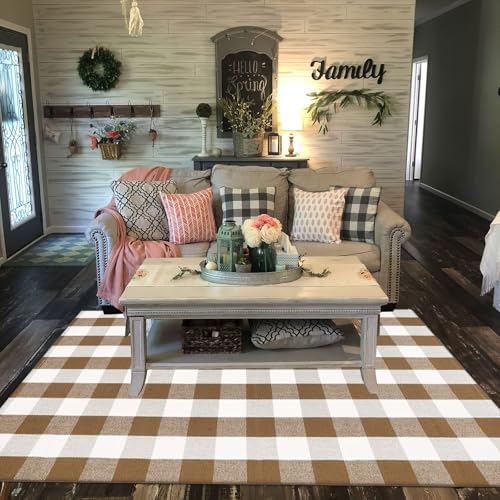 Buffalo Plaid Outdoor Rugs, Layering Rug - Image 3