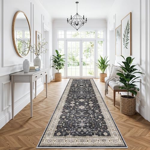 Washable 4x12ft Wide Hallway Runners by RUUGME
