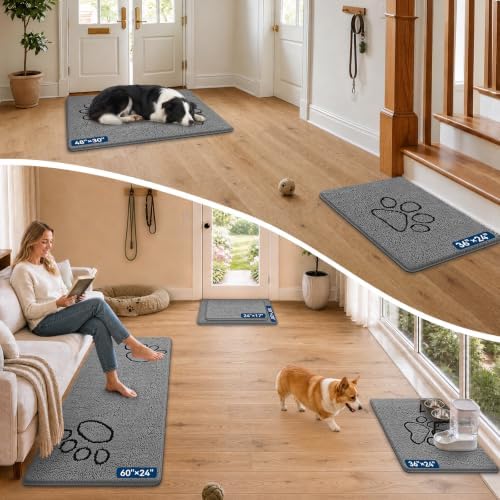 Bcoimo Chenille Doormats Absorb Moisture and Dirt 30*20, Muddy Mats - Image 2