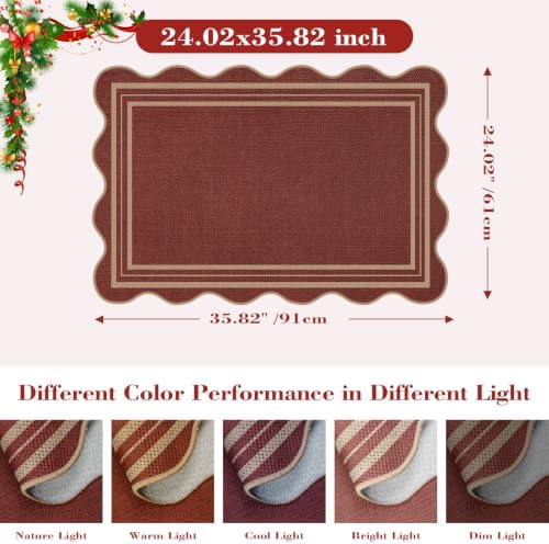Easy Jute Christmas Outdoor Mats - Image 2