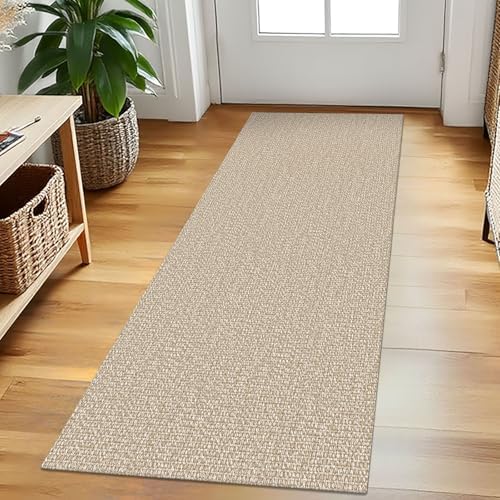 EARTHALL Washable Runner Rug, Non Slip Entry Runner, 2x5 Ft, Sand/Beige by EARTHALL