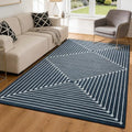 YIHOUSE Washable 5x7 Area Rugs for Living Room, Soft Modern Geometric Carpet by YIHOUSE