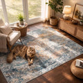 Small Washable Area Rug 3x5, Soft Non Slip Entryway Rug by ROOMISLAND