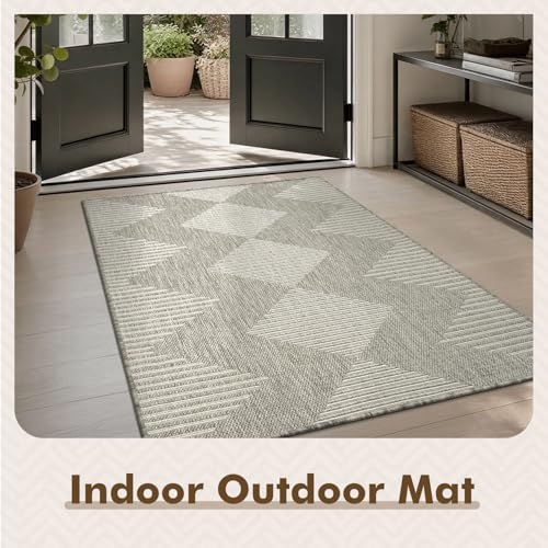 MontVoo-3x5 Outdoor Rug Porch Entryway Rug-Polypropylene Indoor Outdoor Rugs - Image 3